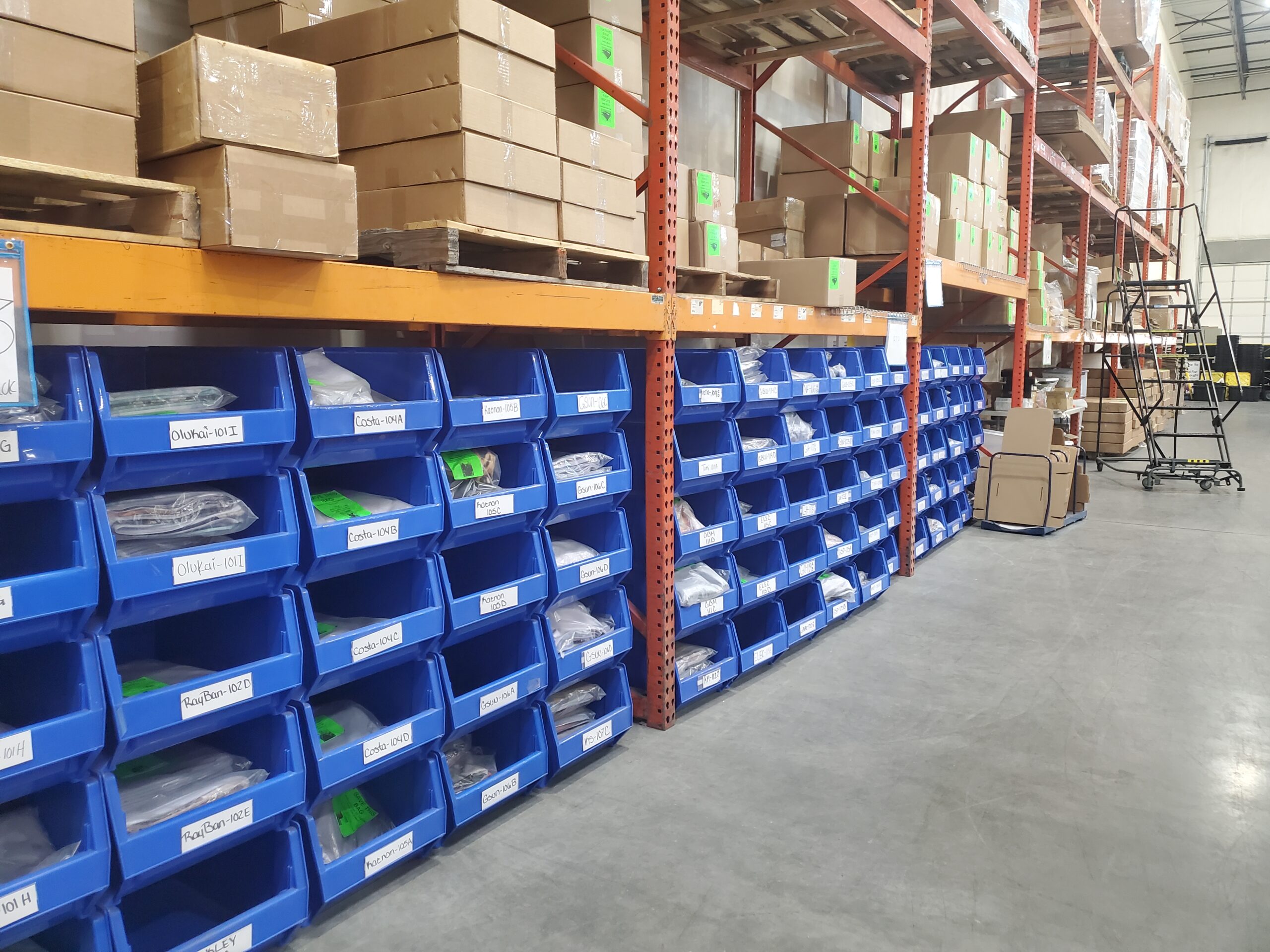 Elite Sourcing & Logistics pick-and-pack bins